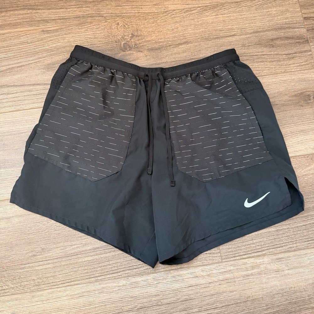 Nike Flex Stride Shorts Mens Large Black Lined 5" Lined 2-in-1